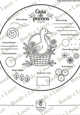 Risco do Guia de Pontos para imprimir
